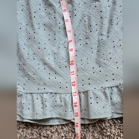 *3/$20 Girls Ruffle Skirt Mint Green 14-16 (XL) - Picture 4 of 5